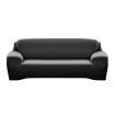 Easy Fit Stretch Couch Sofa Slipcovers Protectors Covers 3 Seater Black