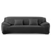 Easy Fit Stretch Couch Sofa Slipcovers Protectors Covers 3 Seater Black