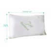 2 Pcs 70x40cm Bamboo Mamory Foam Pillow with Bamboo Fabric Cover