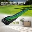 2.5M Golf Putting Mat Indoor Putting Greens Golf Practice Mat with Auto Ball Return