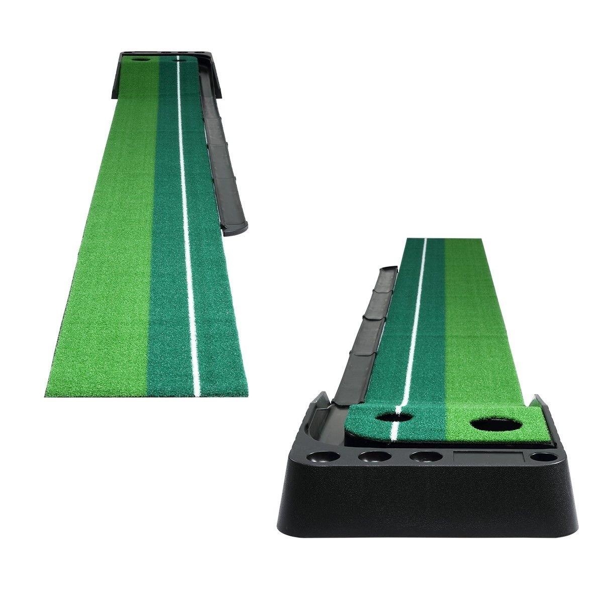 2.5M Golf Putting Mat Indoor Putting Greens Golf Practice Mat with Auto ...