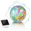 Color Changing Mosaic Solar Light, Multi-colored Waterproof/Weatherproof Crystal Glass Globe Ball Light