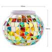 Color Changing Solar Powered Glass Ball Garden Lights, Aukora Solar Table Lights Waterproof Solar Led Night Light for Garden,(Mosaic Glass)