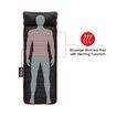 10 Motor Vibrating Massage Mat Full Body Massage Pad with Heat Black