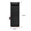 10 Motor Vibrating Massage Mat Full Body Massage Pad with Heat Black