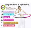 Fitness Exercise Weighted Hoola Hoop, Lose Weight by Fun Way to Workout, Fat Burning Healthy Model Sports Life, Detachable and Size Adjustable