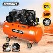 Electric 5HP 120L Belt Drive Air Compressor Inflator 480L/M Portable Tank Pump