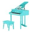 Melodic 30 Keys Classic Kids Piano Wooden Baby Grand Piano with Bench Green