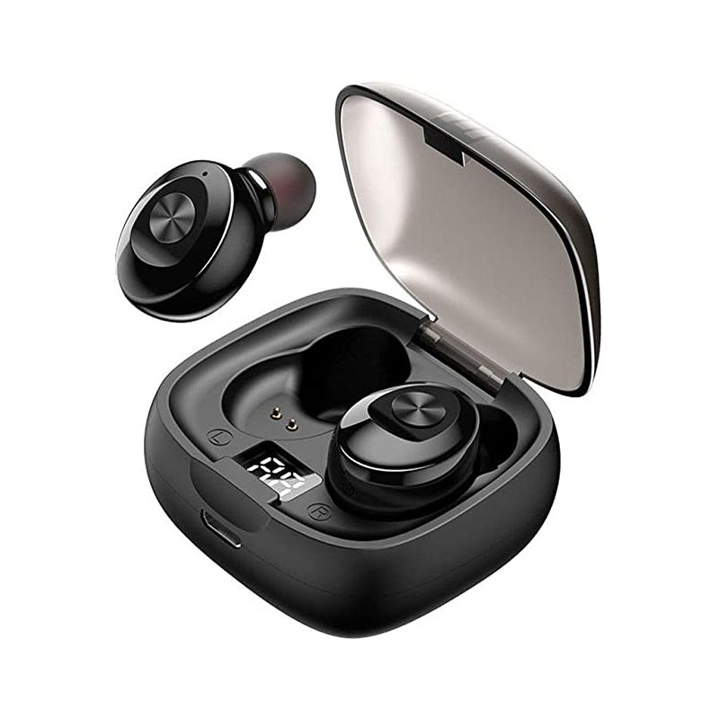 Mini Bluetooth Earbud,V5.0 Stereo Wireless Bluetooth Headphones with Built-in Mic,IPX6 Waterproof Noise Cancelling in-Ear Earphone Car Headset for iPhone Samsung and Other Phones