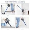 2-in-1 Cordless Vacuum Cleaner Stick Handheld Cleaning 2 Speed HEPA Filter 11kPa Blue 