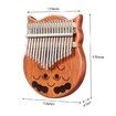 Melodic 17 Keys Owl Kalimba Mahogany Wood Thumb Piano Finger Percussion w/ Tuning Hammer