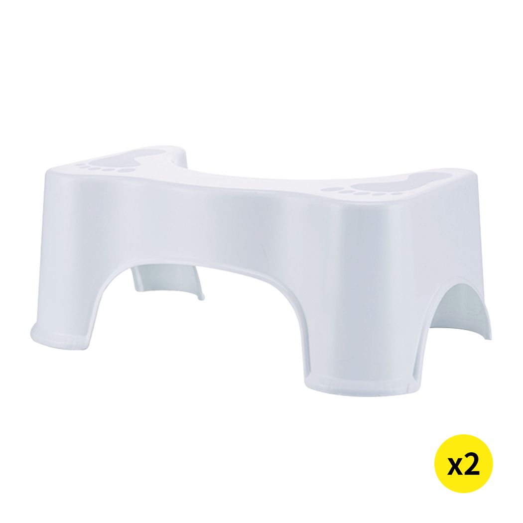 2 Pcs Most Comfortable Toilet Potty Stool Consitipation Relief