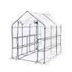 3 Tier Walk In Greenhouse Garden Shed PVC Cover Film Tunnel Green House Plant