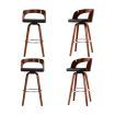 4x Levede Wooden Bar Stools Swivel Barstool Kitchen Stool Dining Chairs Wood