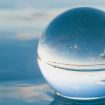 Clear Glass Healing Crystal Ball Sphere Photography Props Lens ball Decor Gifts