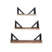 Levede Floating Shelf Brackets Shelves Bookshelf Wall Mount Rack Storage 3 PCS