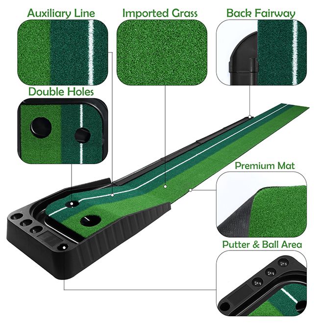 3M Golf Putting Mat Indoor Putting Greens Training Mat Trainer with