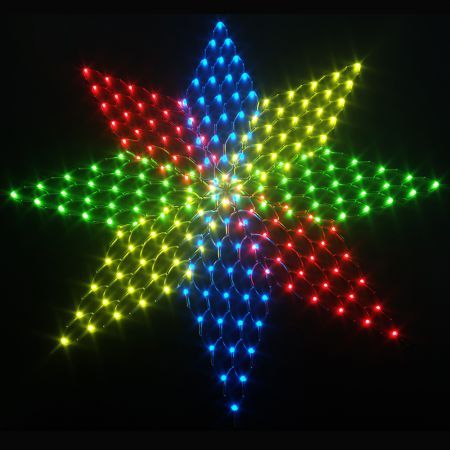Stockholm Christmas Lights 160 LEDs Fairy String Star Net Outdoor Garden Xmas Decor 2 x 2M