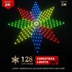 Stockholm Christmas Lights 160 LEDs Fairy String Star Net Outdoor Garden Xmas Decor 2 x 2M