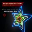 Stockholm Christmas Lights LED Rope Star 4 in 1 Outdoor Garden Xmas Decoration 80 x 80CM