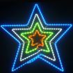 Stockholm Christmas Lights LED Rope Star 4 in 1 Outdoor Garden Xmas Decoration 80 x 80CM