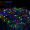 Stockholm Christmas Lights 150 LEDs Solar String Net Multi Color Outdoor Garden 2.5x1.3M