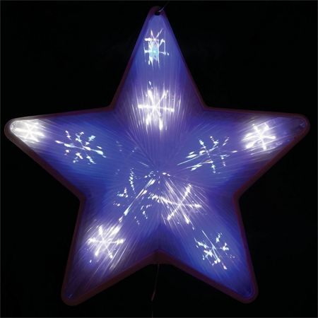 Stockholm Christmas Lights 45 LEDs Star Flasing Blue White Xmas Outdoor Garden Decor 50CM