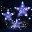 Stockholm Christmas Lights 45 LEDs Star Flasing Blue White Xmas Outdoor Garden Decor 50CM