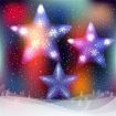 Stockholm Christmas Lights 45 LEDs Star Flasing Blue White Xmas Outdoor Garden Decor 50CM