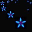 Stockholm Christmas Lights 45 LEDs Star Flashing Fairy Party Outdoor Xmas Decoration 50CM