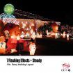 Stockholm Christmas String Lights 1000 LEDs Cool White Flashing Outdoor Garden Xmas 69.9M