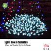 Stockholm Christmas String Lights 1000 LEDs Cool White Flashing Outdoor Garden Xmas 69.9M