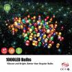 Stockholm Christmas String Lights 1000 LEDs Multi Colour Flashing Outdoor Garden Xmas 69M