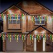 Stockholm Christmas String Lights 960 LEDs Snowing Curtain Icicle Outdoor Garden Decor 23M