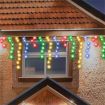 Stockholm Christmas String Lights 960 LEDs Snowing Curtain Icicle Outdoor Garden Decor 23M