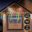 Stockholm Christmas String Lights 960 LEDs Snowing Curtain Icicle Outdoor Garden Decor 23M