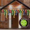 Stockholm Christmas String Lights 960 LEDs Snowing Curtain Icicle Outdoor Garden Decor 23M