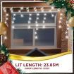 Stockholm Christmas String Lights 960 LEDs Snowing Curtain Icicle Outdoor Garden Decor 23M