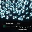 Stockholm Christmas Solar String Lights 1000 LEDs Cool White Fairy Outdoor Garden Decor