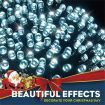 Stockholm Christmas Solar String Lights 1000 LEDs Cool White Fairy Outdoor Garden Decor