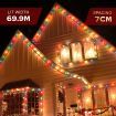 Stockholm Christmas String Lights 1000 LEDs Solar Fairy Outdoor Garden Xmas Decoration 69M