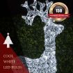 Stockholm Christmas Lights 150 LEDs Standing Reindeer Fairy Outdoor Garden Xmas Decoration