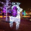 Stockholm Christmas Lights 150 LEDs Standing Reindeer Fairy Outdoor Garden Xmas Decoration