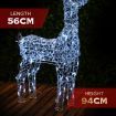 Stockholm Christmas Lights 150 LEDs Standing Reindeer Fairy Outdoor Garden Xmas Decoration