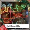 Stockholm Christmas Lights LED Rope 4Wd Reindeer Motif Outdoor Garden Xmas Decoration 155CM