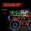 Stockholm Christmas Lights LED Rope 4Wd Reindeer Motif Outdoor Garden Xmas Decoration 155CM