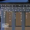 Stockholm Christmas Solar String Lights 720 LEDs Snowing Curtain Icicle Outdoor Xmas Decor