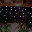 Stockholm Christmas Solar String Lights 720 LEDs Snowing Curtain Icicle Outdoor Xmas Decor