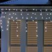 Stockholm Christmas Solar String Lights 720 LEDs Snowing Curtain Icicle Outdoor Xmas Decor