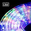 Stockholm Christmas Lights LED Ropelights Multi Color Flashing Outdoor Garden Xmas 25M